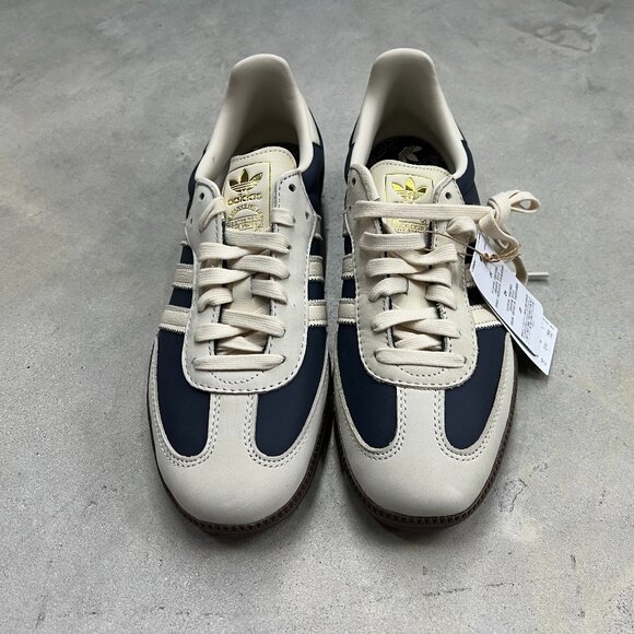 Adidas Wmn's Samba OG Night Indigo Cream White IG1968 - New - Picture 4 of 8